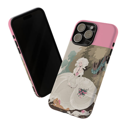 Rococo Garden Reader Phone Case – Whimsical Elegance & Timeless Charm