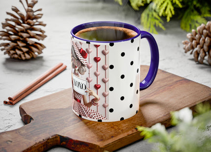 Fashionably Yours, XOXO Colorful Mugs (11oz, 15oz)