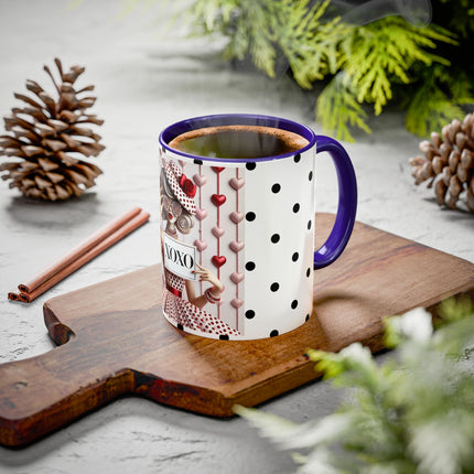 Fashionably Yours, XOXO Colorful Mugs (11oz, 15oz)