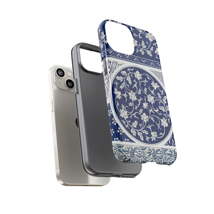 Blue Flower Pattern by Owen Jones Phone Cases