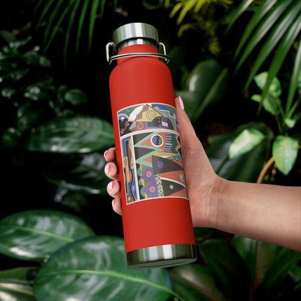 Collection decors et couleurs Pl.03 by Georges Valmiers Copper Vacuum Insulated Bottle, 22oz