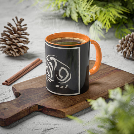 December (Cat Lying) by Anna Julia de Graag Colorful Mugs, 11oz