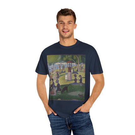 A Sunday on La Grande Jatte by Georges Seurat Unisex Garment-Dyed T-shirt