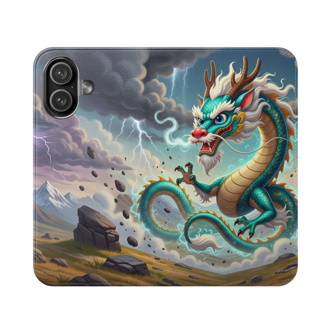 🐉⚡ The Tibetan Dragon in Battle Flip Case – Power, Motion & Mythic Energy