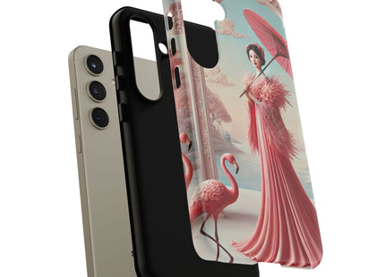 Petals, Porcelain, and Flamingos Phone Cases
