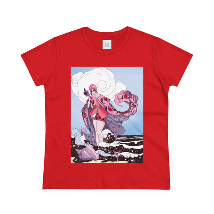 Goddess of the Swirling Sea Midweight Cotton Tee