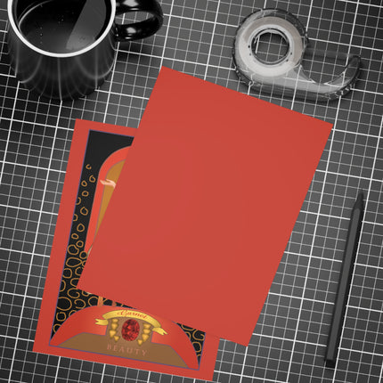 January & Garnet (from the Gem Series) by Sofia Chiostri Postcards (envelopes included) - Bundles of 10, 30, 50 Pieces