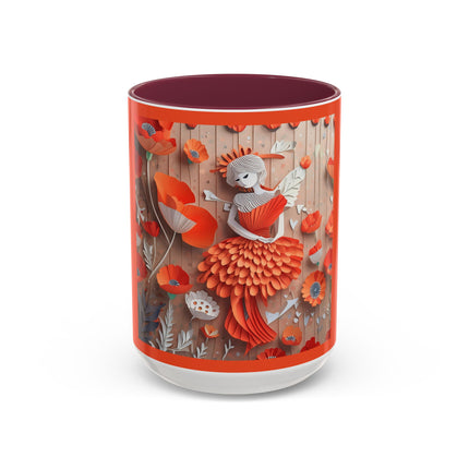 Poppy Fairy Colorful Mugs (11oz, 15oz)