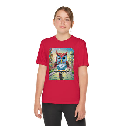 Cycling Owl Youth Competitor Tee – Urban Adventure & Playful Energy