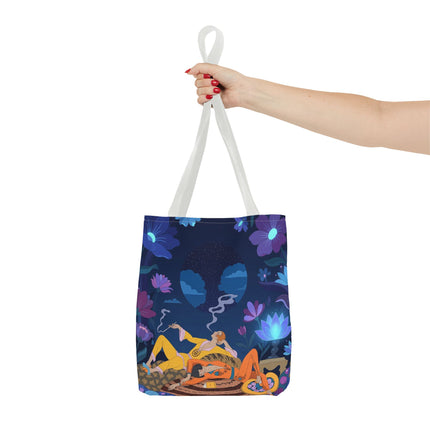 🌙🌺 The Midnight Garden Dreamers Tote Bag – Art Deco Nocturne