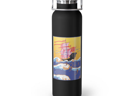 Golden Seas and Whimsical Dreams Copper Vacuum Insulated Bottle, 22oz