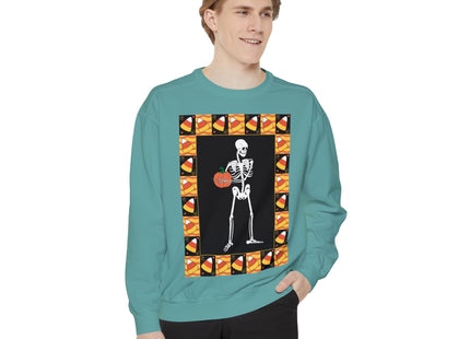 Candy Corn Skeleton Unisex Garment-Dyed Sweatshirt