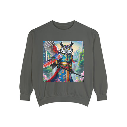 Cyberpunk Samurai Owl Sweatshirt