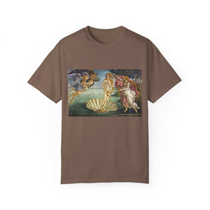 Birth of Venus by Sandro Botticelli Unisex Garment-Dyed T-shirt