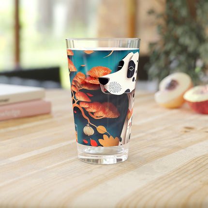 Dalmatian at an Autumn Bonsai Exhibition Glass, 16oz
