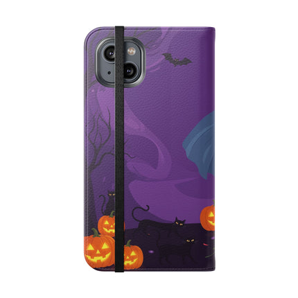 🎭🌹 The Harlequin Rose Masquerade Flip Case – Theatrical Halloween Romance