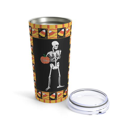 Candy Corn Skeleton Tumbler 20oz
