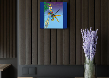A Fairy's Delight Acrylic Wall Clock