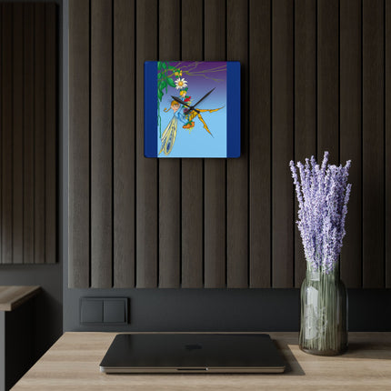 A Fairy's Delight Acrylic Wall Clock
