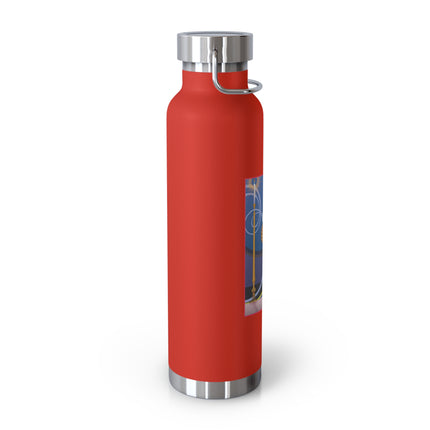 Smoke and Secrets: A Glamorous Encounter in Prohibition Era Copper Vacuum Insulated Bottle, 22oz