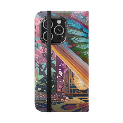 🦊🦋 Cyber Kitsune Butterfly Guardian Phone Case – Neon Magic & Digital Dreams