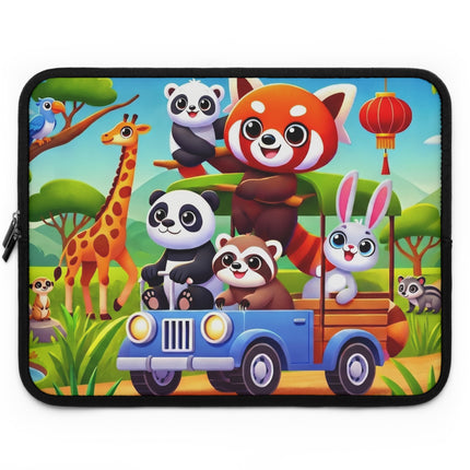 Safari Friends on the Move Laptop Sleeve – Adventure, Friendship & Sunny Fun