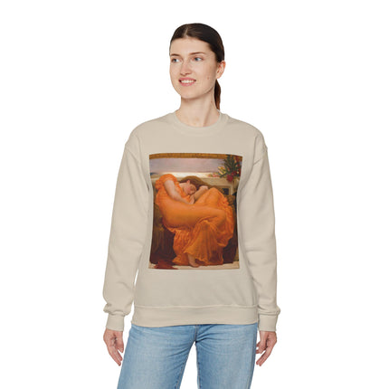Flaming June by Frederic Leighton Heavy Blend™ Crewneck Sweatshirt