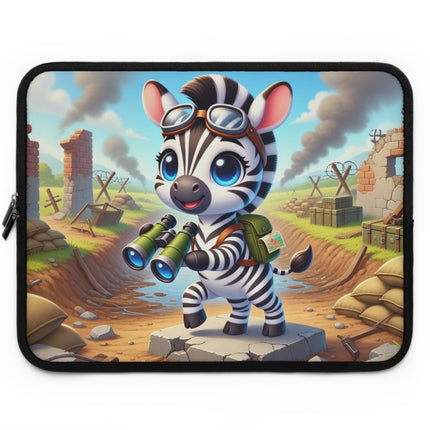 The Zebra Lookout Laptop Sleeve – Adventure, Curiosity & Explorer Spirit