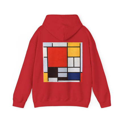 Composition with Red, Yellow, Blue, and Black by Piet Mondrian Heavy Blend™ Hooded Sweatshirt