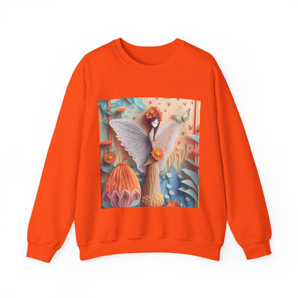 Zinnia Fairy Unisex Heavy Blend™ Crewneck Sweatshirt