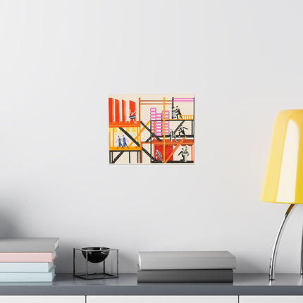Maquettes de Théatre 4 by Alexandra Exter Premium Matte Horizontal Posters