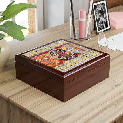 Reproduction of the Shield Frieze by Emile Gilliéron Jewelry Box