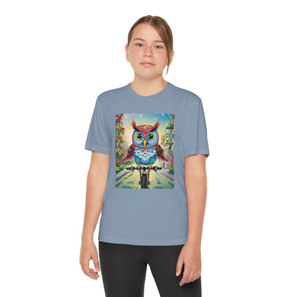Cycling Owl Youth Competitor Tee – Urban Adventure & Playful Energy