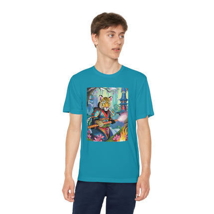 Cyberpunk Leopard Youth Competitor Tee