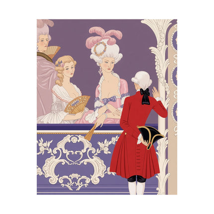 🎭🌹 Leur Loge Matte Vertical Poster – George Barbier Art Deco Opera House Romance