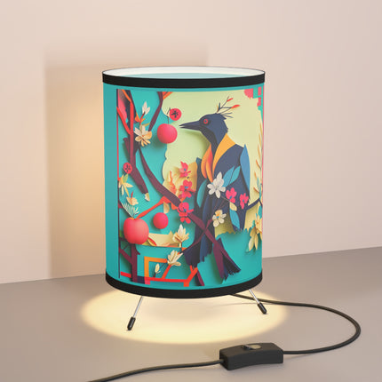 Curious Crow Tripod Lamp