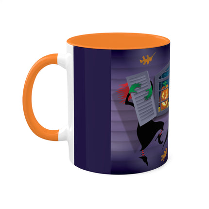 Whimsical Halloween Mischief Colorful Mugs, 11oz