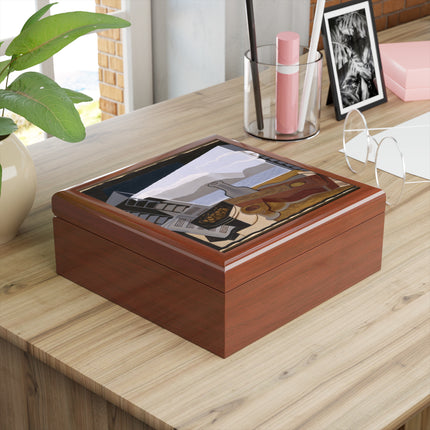 Open Window by Juan Gris Jewelry Box
