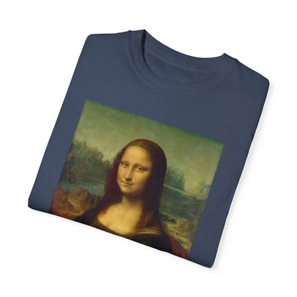 Mona Lisa by Leonardo da Vinci Unisex Garment-Dyed T-shirt