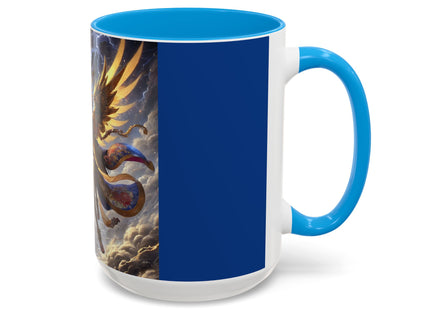 Valkyrie Descending Through Storm Colorful Mugs (11oz, 15oz)