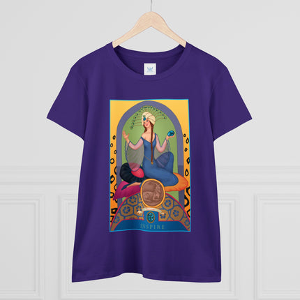 December & Tanzanite (from the Gem Series) by Sofia Chiostri Women's Midweight Cotton Tee