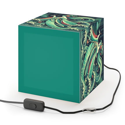 Mermaid Queen Rising from the Deep Light Cube Lamp