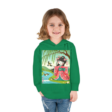 Sparrow Dance Geisha Fairy Toddler Pullover Fleece Hoodie