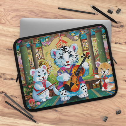 Melodies of the Snow Lion Cub Laptop Sleeve