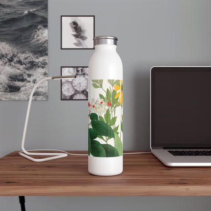 Clerodendrum & Rudbeckia by Tanigami Kônan Slim Water Bottle