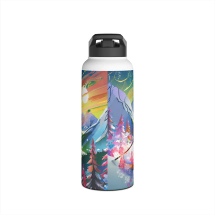 Cyberpunk Panda Stainless Steel Water Bottle
