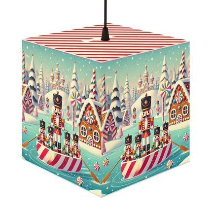 Nutcracker Candy-Striped Adventure Light Cube Lamp