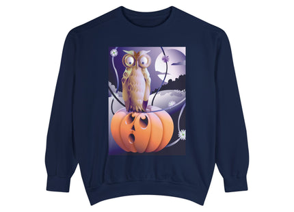 The Startled Pumpkin Unisex Garment-Dyed Sweatshirt
