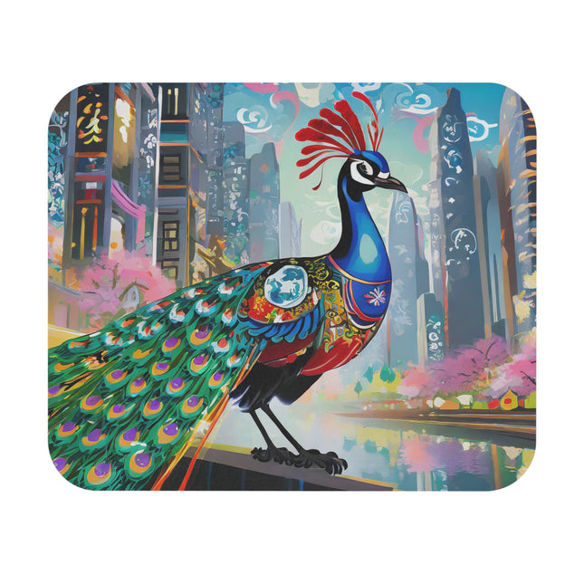 Techno Plumes Mouse Pad, Rectangle