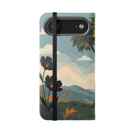 🌳🌺 The Ladies Of The Garden Swing Flip Case – Art Deco Floral Adventure